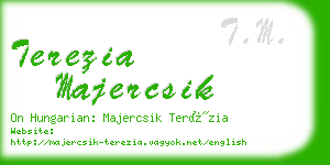 terezia majercsik business card